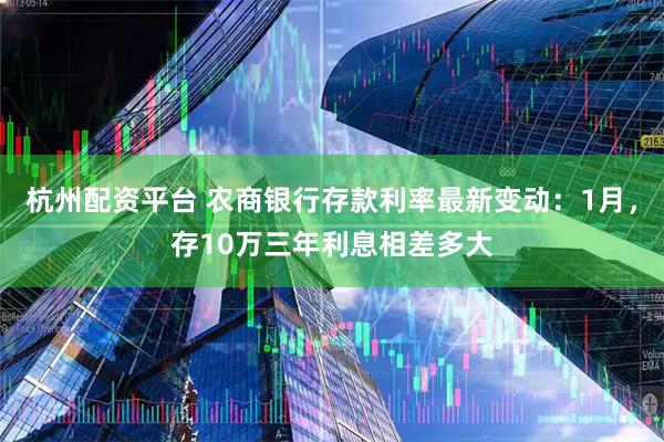 杭州配资平台 农商银行存款利率最新变动：1月，存10万三年利息相差多大
